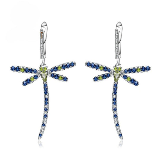 Gothic Elegance Dragonfly Earrings - CoFuze™