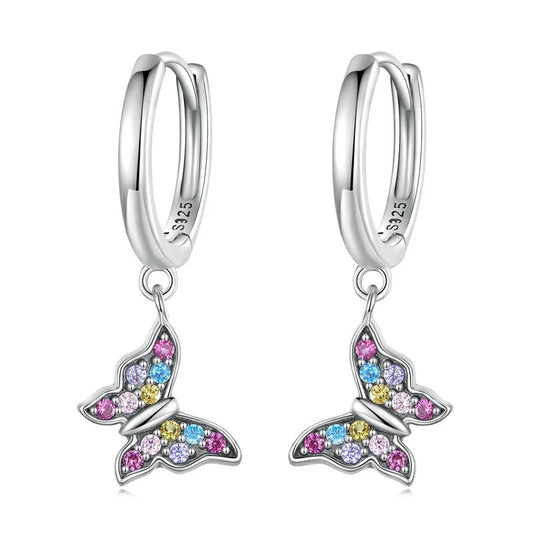 Multicolor Zircon Butterfly Earrings - CoFuze™