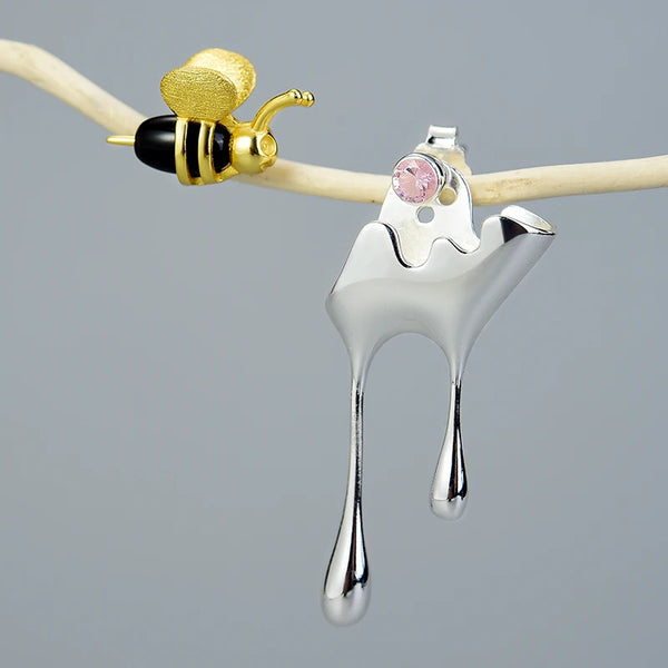 Golden Bee Asymmetric Earrings - CoFuze™