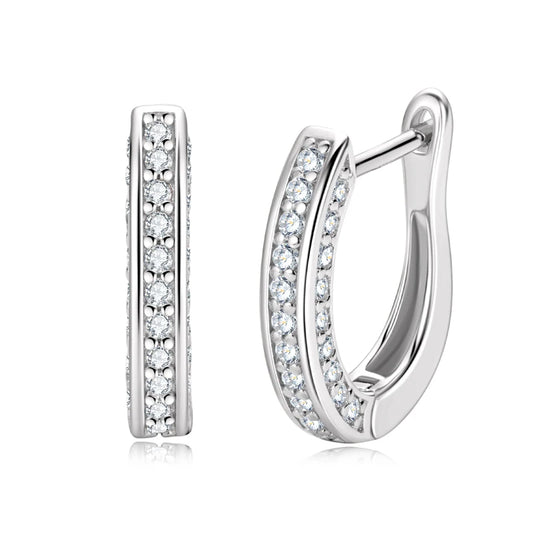 Dazzling Paved Huggie Hoops - CoFuze™