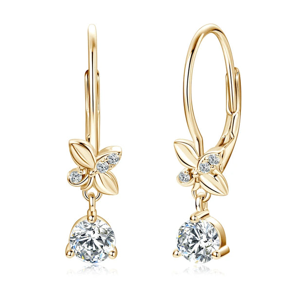 Elegant Moissanite Clover Earrings - CoFuze™