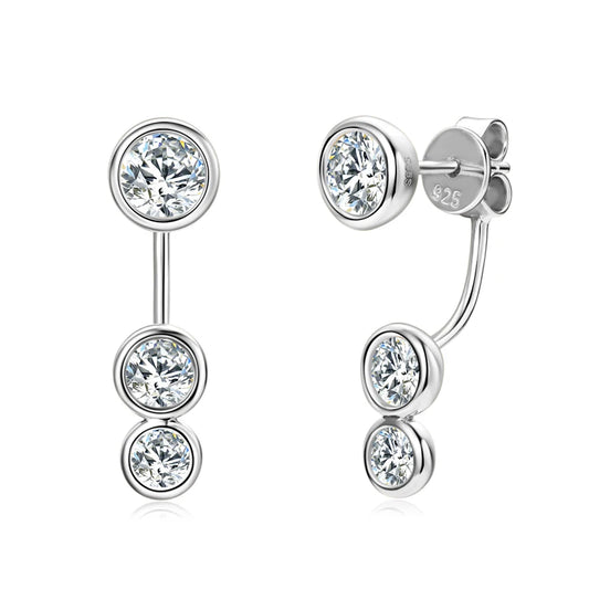 Sparkling Moissanite Ear Jackets - CoFuze™