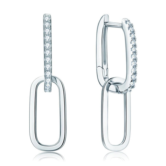 Sparkling Moissanite Hoop Earrings - CoFuze™