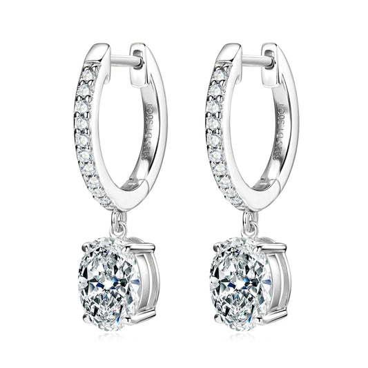 Sparkling Moissanite Hoop Earrings - CoFuze™