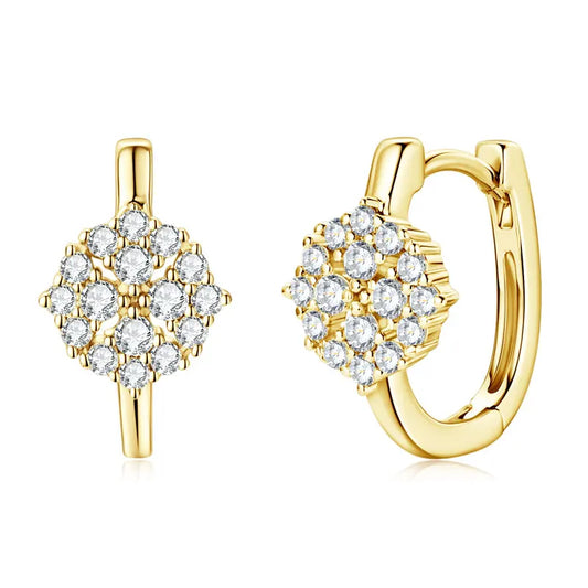 Sparkling Moissanite Hoop Earrings - CoFuze™