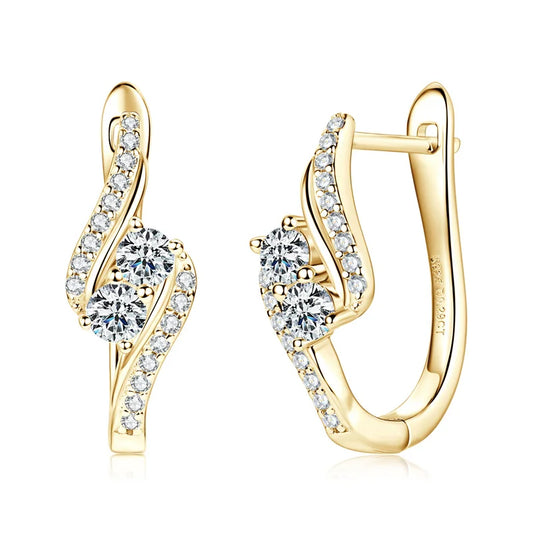 Dazzling Moissanite Hoop Earrings - CoFuze™