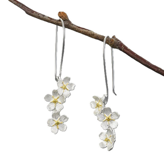 Elegant Forget-me-not Dangle Earrings - CoFuze™