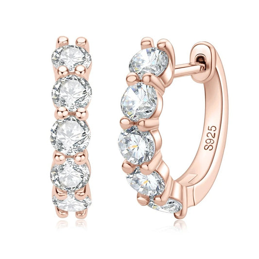 Sparkling Elegance Moissanite Hoops - CoFuze™