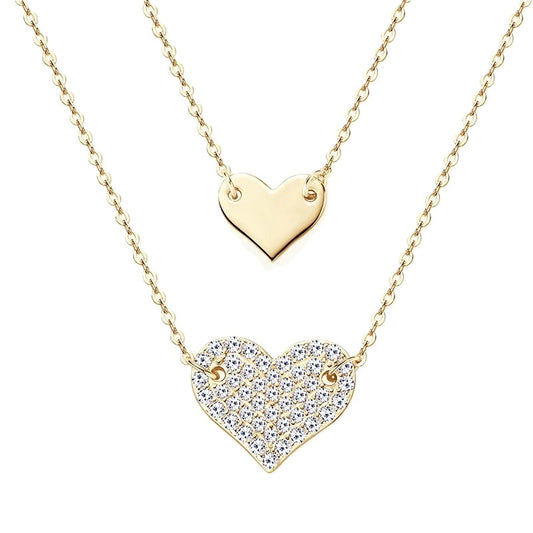 Double Heartbeat Moissanite Necklace - CoFuze™