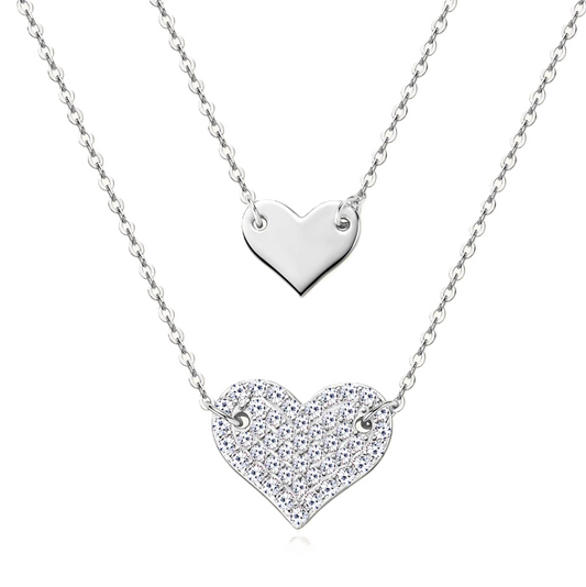 Double Heartbeat Moissanite Necklace - CoFuze™