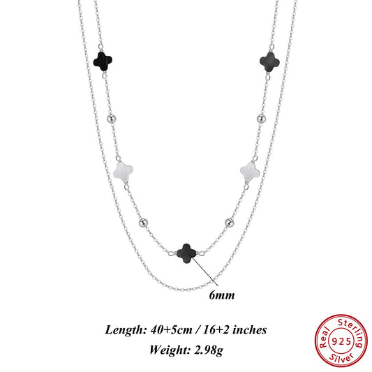 Lucky Silver Clover Necklace - CoFuze™