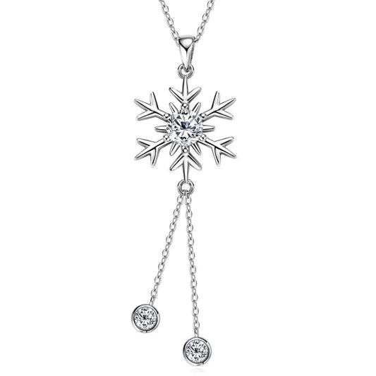 Sparkling Snowflake Necklace - CoFuze™
