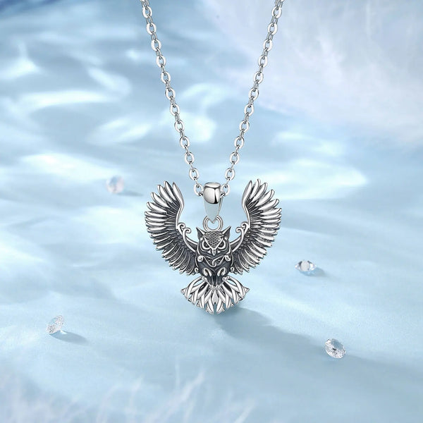 Vintage Owl Amulet Necklace