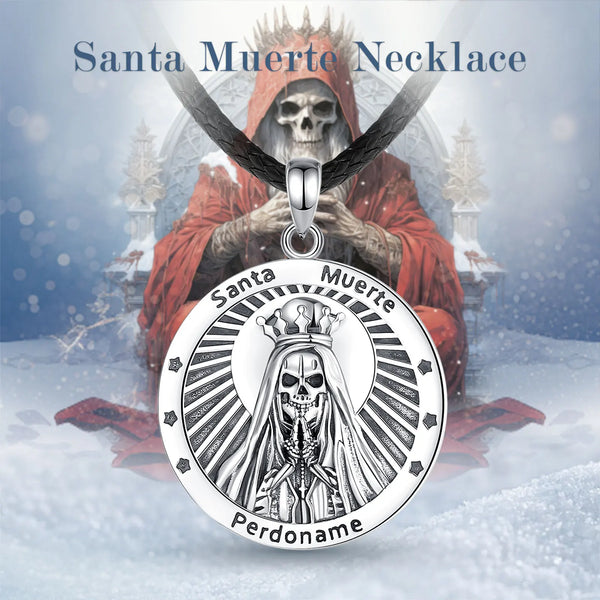 Vintage Santa Muerte Halskette