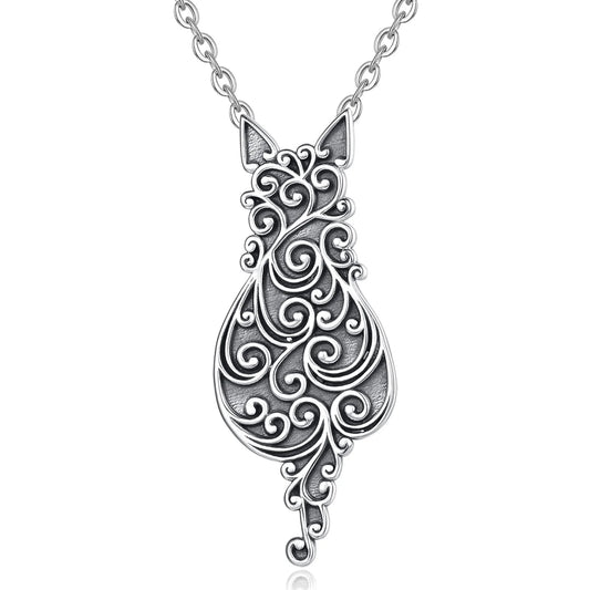 Sterling Cat Pendant Necklace - CoFuze™