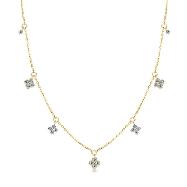 Sparkling Clover Moissanite Necklace - CoFuze™
