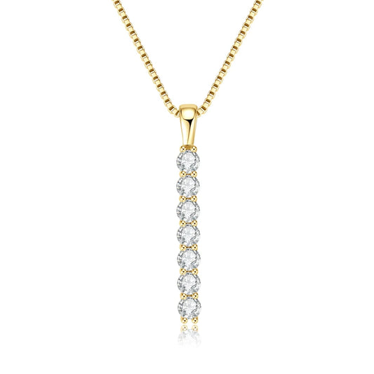 Sparkling Moissanite Bar Necklace - CoFuze™