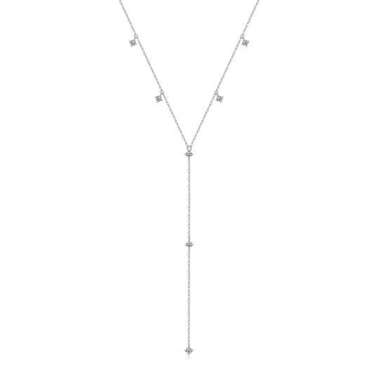 Sparkling Moissanite Lariat Necklace - CoFuze™