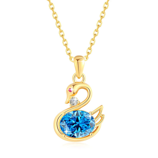 Elegant Swan Pendant Necklace - CoFuze™