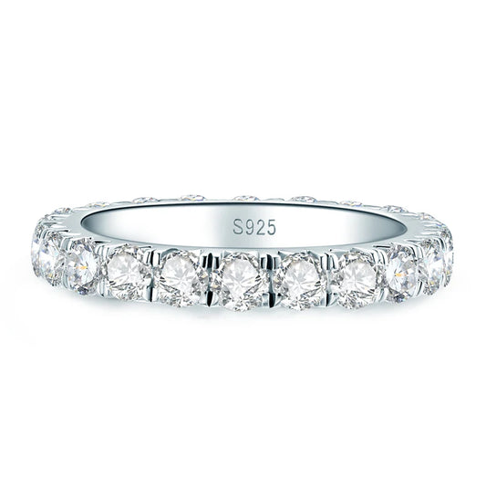 Dazzling Silver Eternity Ring - CoFuze™