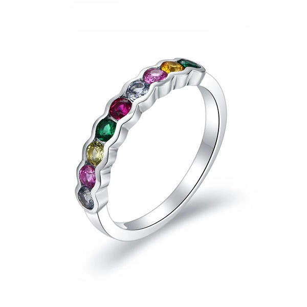 Sparkling Corundum Silver Ring - CoFuze™
