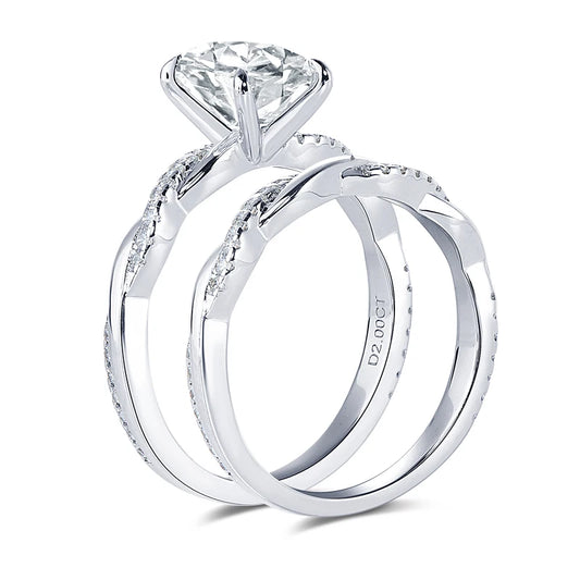 Sparkling Moissanite Ring Set - CoFuze™