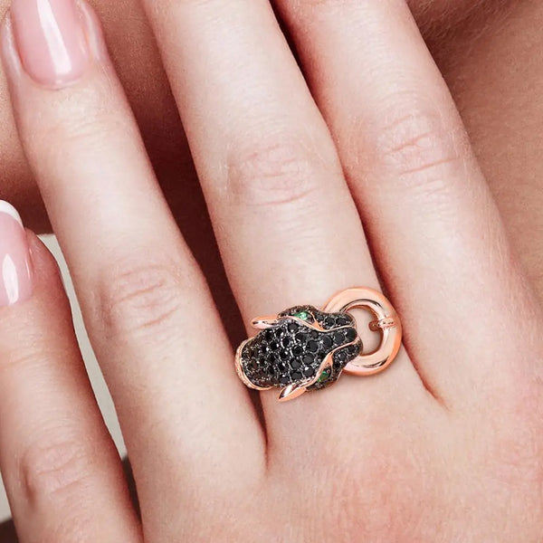 Dazzling Panther Party Ring