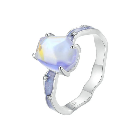 Purple Stone Aurora Wave Ring - CoFuze™