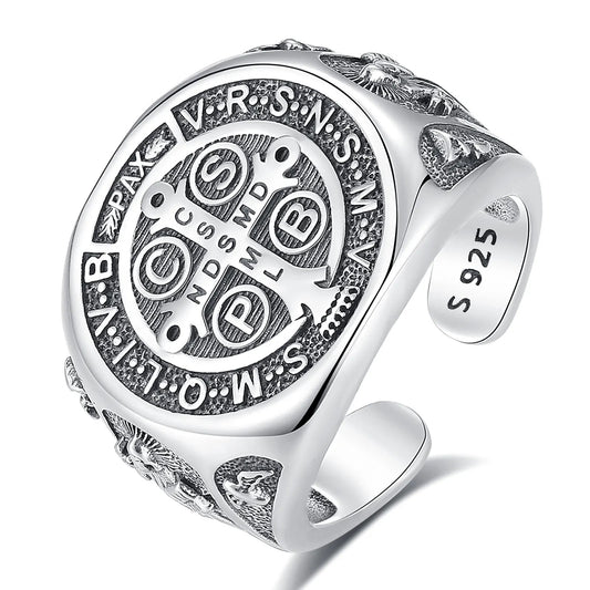 Saint Benedict Silver Ring - CoFuze™