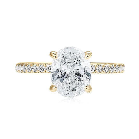 Dazzling Oval Moissanite Ring - CoFuze™