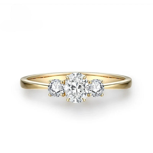 Shimmering Moissanite Trio Ring - CoFuze™