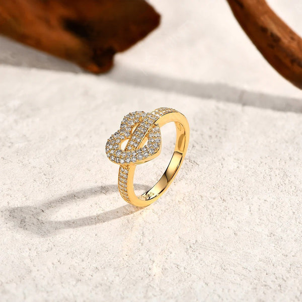 Sparkling Heart Moissanite Ring - CoFuze™