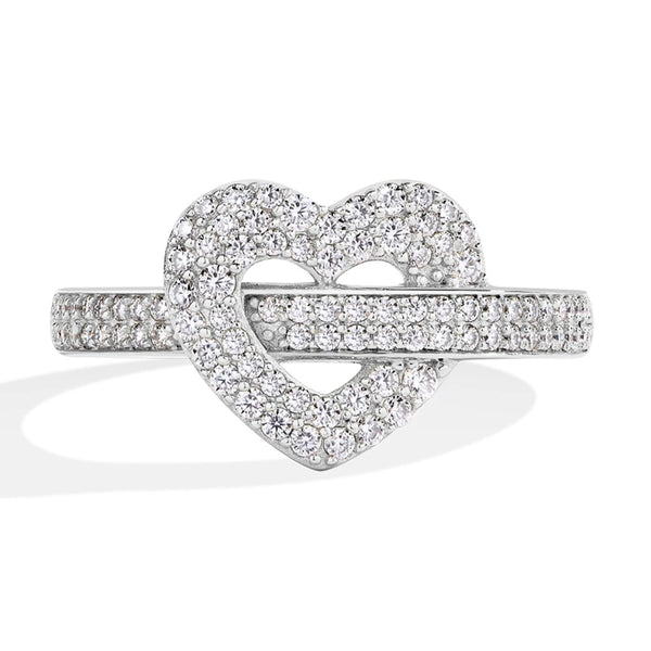 Sparkling Heart Moissanite Ring - CoFuze™