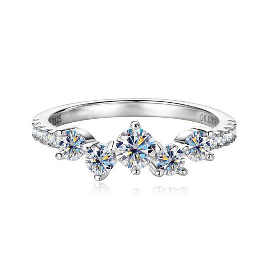 Elegant 5-Stone Moissanite Ring - CoFuze™