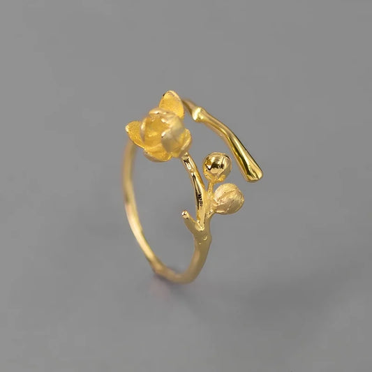 Winter Bloom Silver Ring - CoFuze™