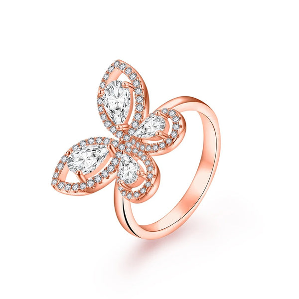 Gleaming Butterfly Ring