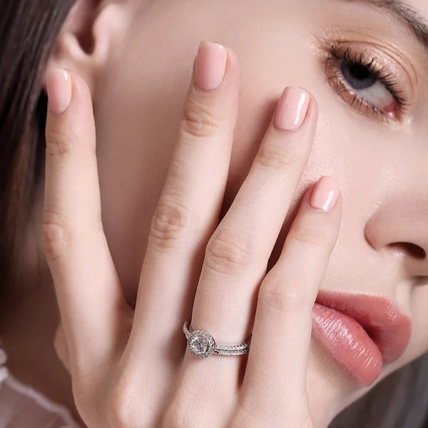 Elegant Silver Double Ring