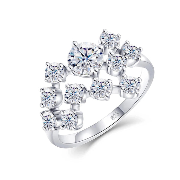 Sparkling Infinity Moissanite Ring