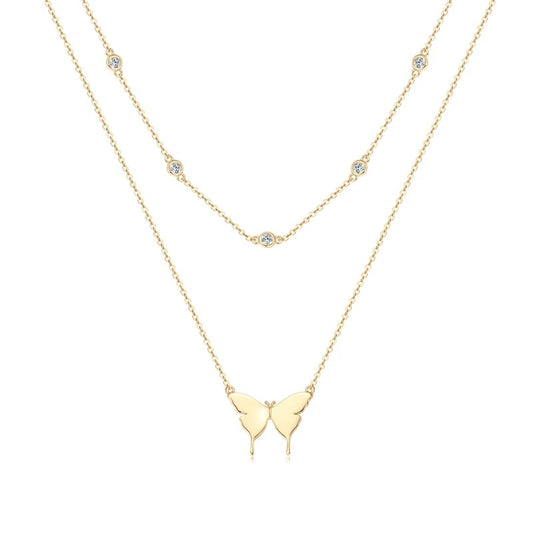 Sparkling Butterfly Necklace
