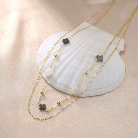 Lucky Silver Clover Necklace