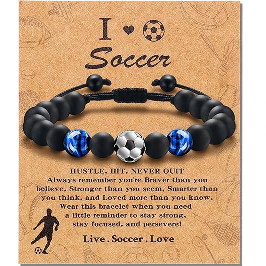 Tiger Eye Soccer Bracelet