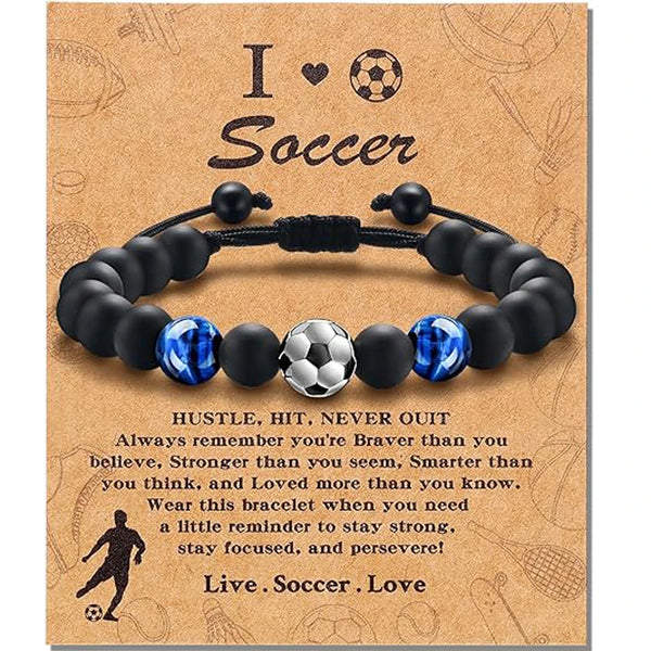 Tiger Eye Soccer Bracelet