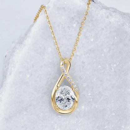 Infinity Moissanite Pendant Necklace