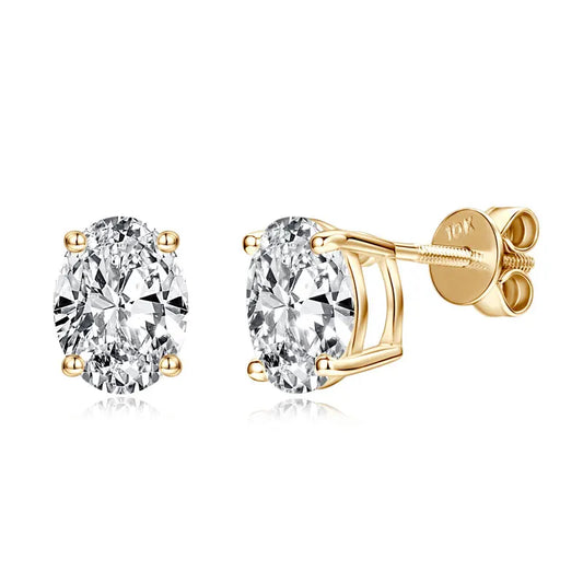 Golden Glow Moissanite Earrings