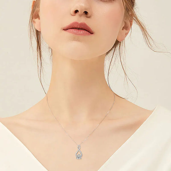 Sparkling Infinity Pendant Necklace