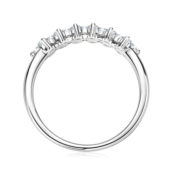 Sparkling Blossom Moissanite Ring
