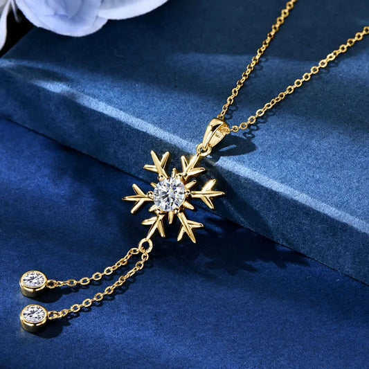 Sparkling Snowflake Necklace