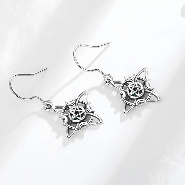 Sterling Silver Witch Knot Earrings