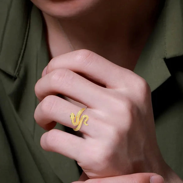 Mystic Snake Silver Ring