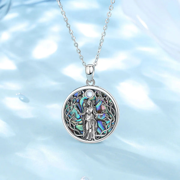 Sterling Silver Triple Moon Necklace